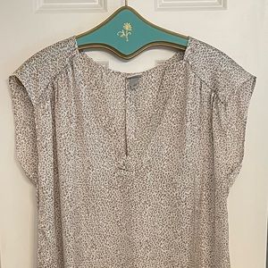 A New Day Leopard Print V Neck Top